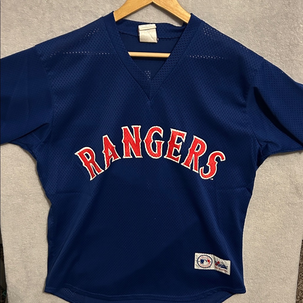 Majestic Blue Rangers Kids Jersey